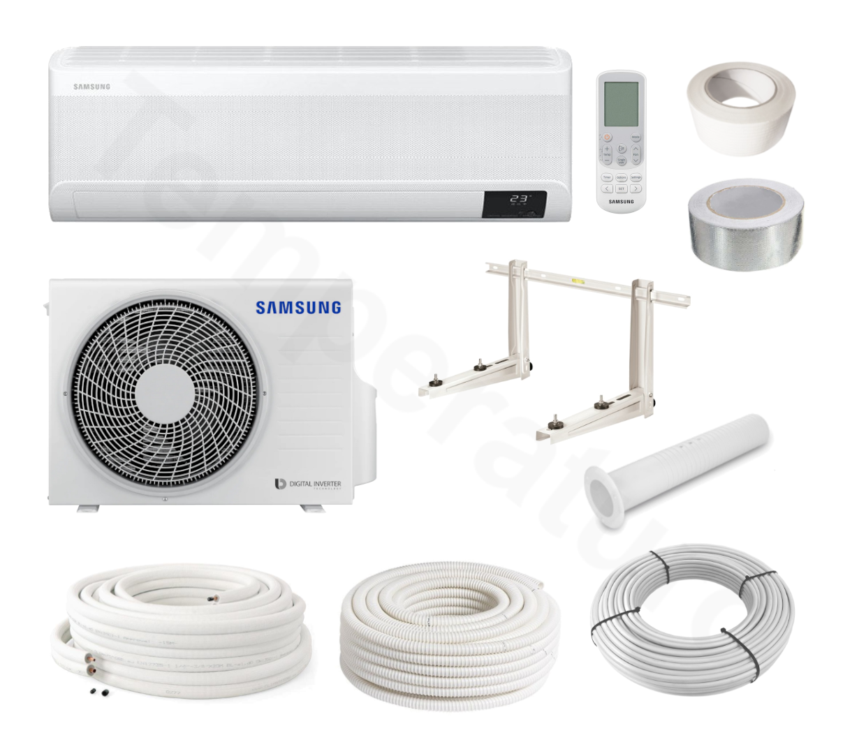 Split Klimaanlage Samsung WIND-FREE Elite 2,5 kW Montageset 3-7 Meter Split Klimaanlage Samsung WIND-FREE Elite 2,5 kW Montageset 3-7 Meter